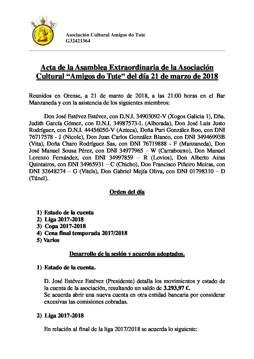 Lee más sobre el artículo Publicada a Acta da reunión do 21 de marzo de 2018